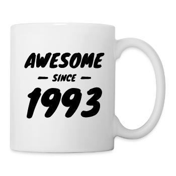 1993 Jahrgang Awesome Since 1993 Geschenkidee - Tasse - Weiß - Rechts