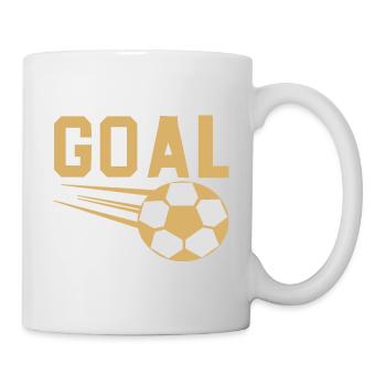 GOAL Awesome Retro Football Player Designs - Tasse - Weiß - Rechts