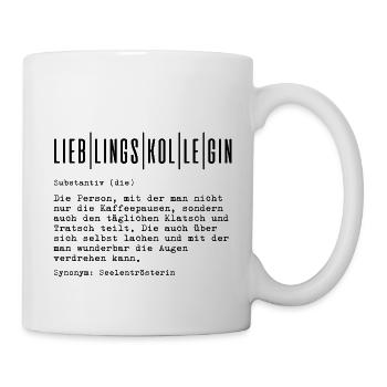 Lieblingskollegin Definition - Tasse - Weiß - Rechts