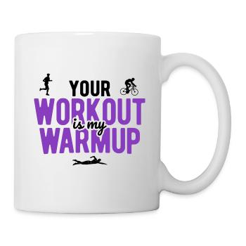 Laufen Schwimmen Radfahren Triathlon - Tasse - Weiß - Rechts