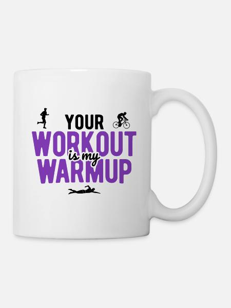 Laufen Schwimmen Radfahren Triathlon - Tasse - Weiß