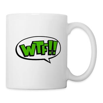 Funny WTF What the fuck gift - Mug - white - Right