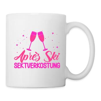 Apres Ski Après Ski Sektverkostung Geschenk - Tasse - Weiß - Rechts