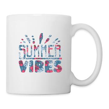 Summer Vibes Sommer Stimmung Urlaub - Tasse - Weiß - Rechts