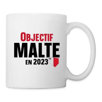 Malte 2023 Maltais Europe Pays Cadeau Humour - Mug blanc - blanc - Droite