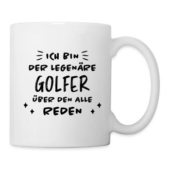 Golfer Hobby Golf Lustiger Spruch Golfer Geschenk - Tasse - Weiß - Rechts