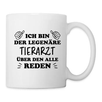 Tierarzt Lustige Spruch Beruf Tierarzt Geschenk - Tasse - Weiß - Rechts