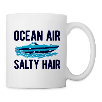 Segelboot Kapitän Spruch Zum Segeln - Tasse - Weiß - Rechts