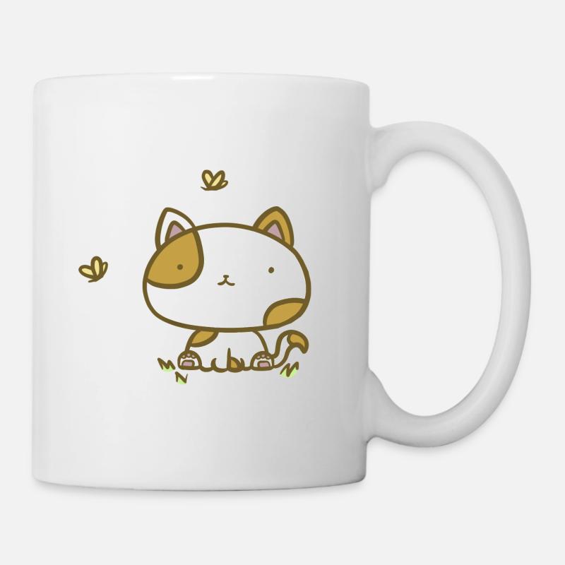 Süße Katze - Tasse - Weiß
