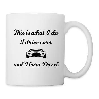 Cars and diesels - Mug - white - Right