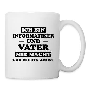 Informatiker Lustig Spruch Programmierer Geschenk - Tasse - Weiß - Rechts