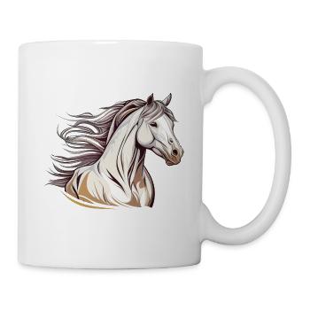 Wildpferd - Tasse - Weiß - Rechts