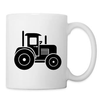 Traktor - Tasse - Weiß - Rechts