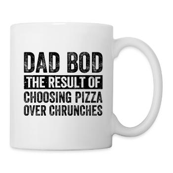 Dad Bod Papa Bierbauch Vatertag - Tasse - Weiß - Rechts