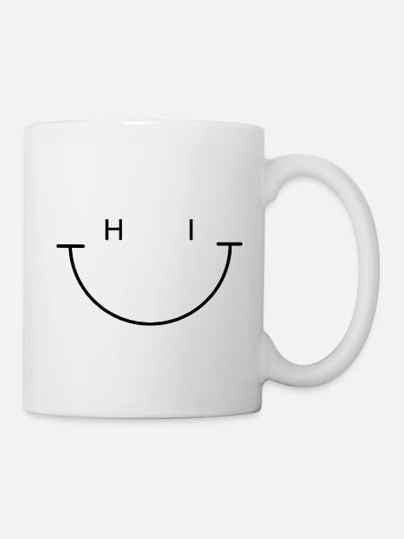 HI Smile - Mug - white