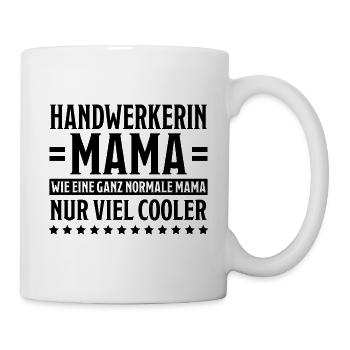 Handwerkerin Spruch Lustiges Handwerkerin Geschenk - Tasse - Weiß - Rechts