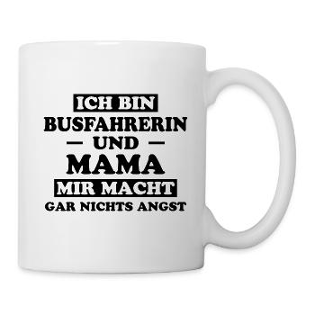 Busfahrerin Spruch Lustiges Busfahrerin Geschenk - Tasse - Weiß - Rechts