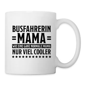Busfahrerin Spruch Lustiges Busfahrerin Geschenk - Tasse - Weiß - Rechts