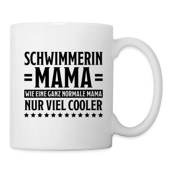 Schwimmerin Spruch Schwimmen Schwimmerin Geschenk - Tasse - Weiß - Rechts