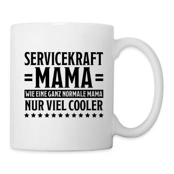 Servicekraft Dienstleistung Servicekraft Geschenk - Tasse - Weiß - Rechts