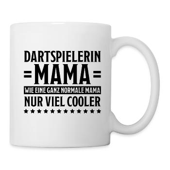 Dartspielerin Spruch Darts Dartspielerin Geschenk - Tasse - Weiß - Rechts