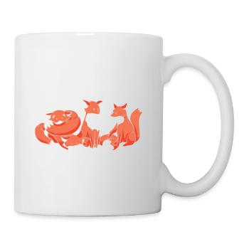 Kawaii Fox Relax We're All Crazy It's Not A - Mug - white - Right