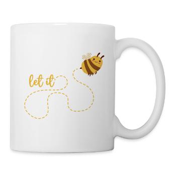 Let it Bee Honig Biene Imker - Tasse - Weiß - Rechts