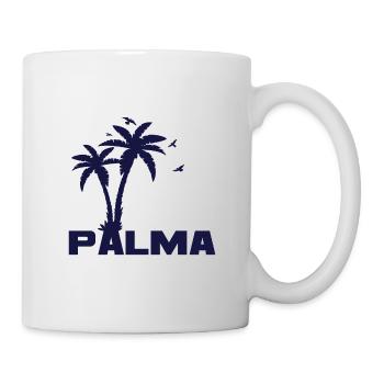 Palma de Mallorca Palm Trees Spain Holidays - Mug - white - Right