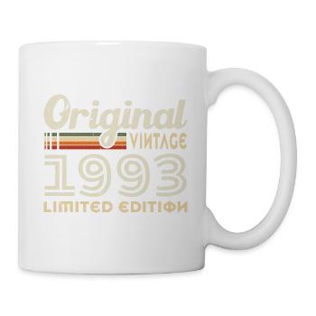 Original 1993 Vintage Geburtstagsgeschenk - Tasse - Weiß - Rechts