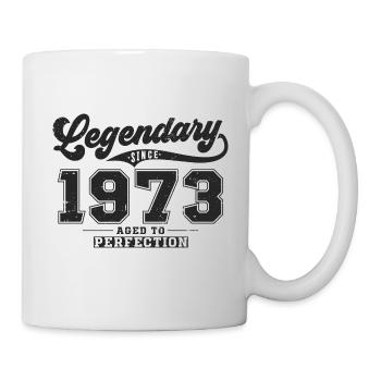 Legendary since 1973 Vintage Birthday Gift - Mug - white - Right