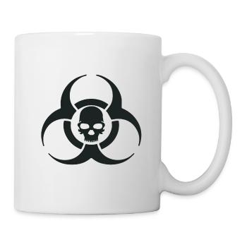 Biohazard Skull Symbol - Mug - white - Right