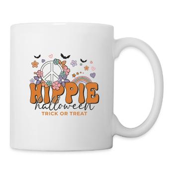 Lustiger Halloween Spruch Hippie Halloween - Tasse - Weiß - Rechts
