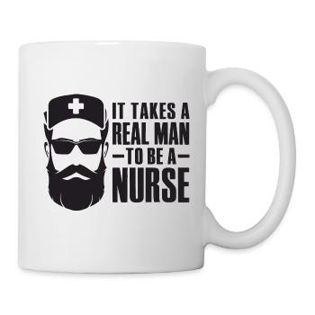 It Takes A Real Man To Be A Nurse - Mug - white - Right