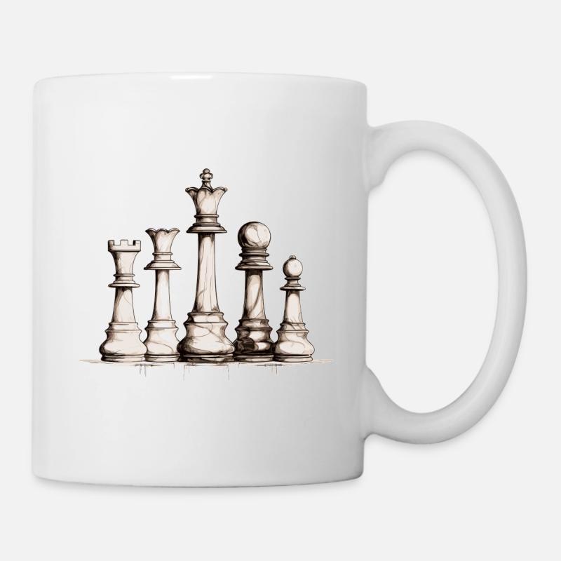 Échecs - Mug blanc - blanc