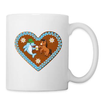 Dolphin in my fanny pack - Mug - white - Right