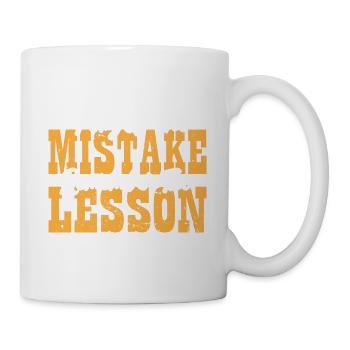 Oubliez l’erreur Souvenez-vous de l’enseignant de la leçon - Mug blanc - blanc - Droite