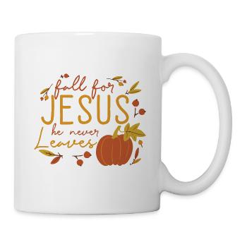 Fall for Jesus Religious Christian Believer - Tasse - Weiß - Rechts
