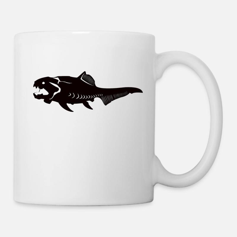 Dunkleosteus Panzerfisch, Das Ungeheuer der Urzeit - Tasse - Weiß