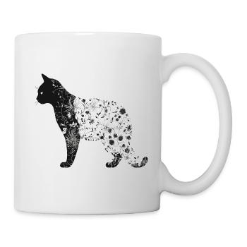 Floral Cat - Mug - white - Right