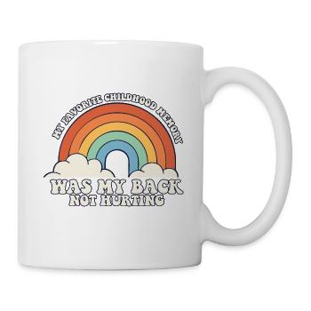 Funny Old People My Favorite Childhood Memory - Mug - white - Right