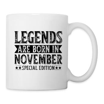 Legends Are Born In November - Mug - white - Right