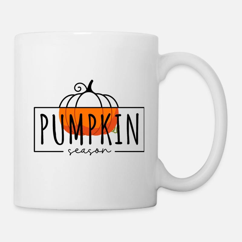 Kürbis-Saison - Tasse - Weiß