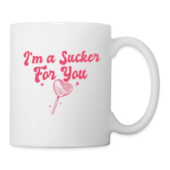 I'm A Sucker For You Romantic Valentine's Couple - Tasse - Weiß - Rechts