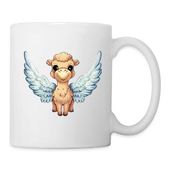 Llama-Engel mit Flügeln - Tasse - Weiß - Rechts