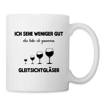 Cadeau humour vue baisse vieux alcool - Mug blanc - blanc - Droite