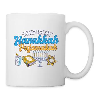 This Is My Hanukkah Pajamakah Jewish Matching - Tasse - Weiß - Rechts