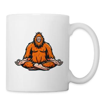 Bigfoot's Meditation: Zen in the Wild - Tasse - Weiß - Rechts