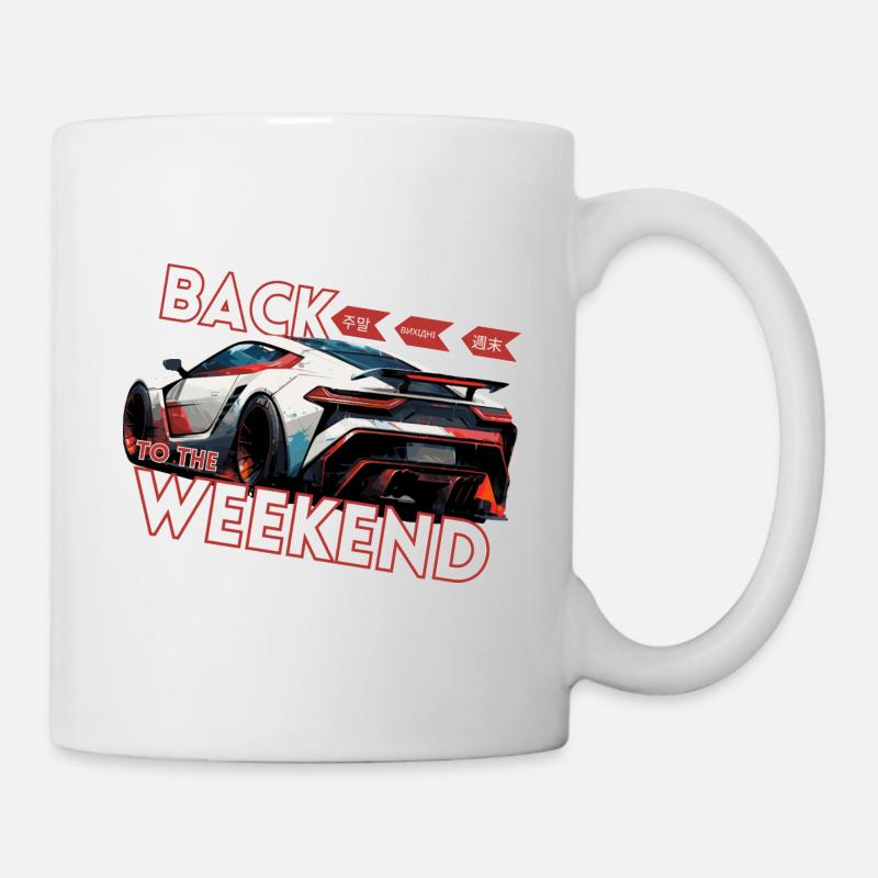 Retour au week-end - Mug blanc - blanc