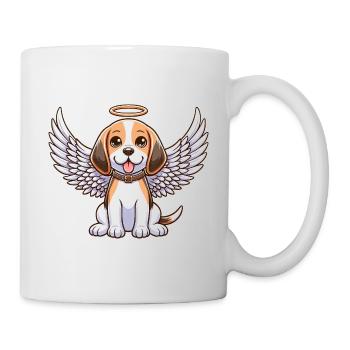 Ailes célestes de l’ange Beagle - Mug blanc - blanc - Droite