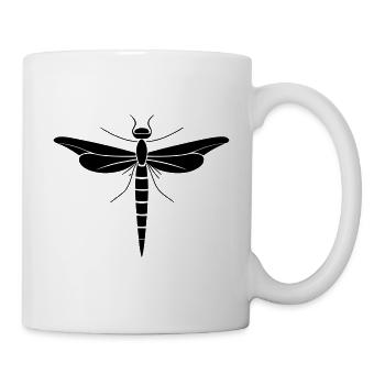 DRAGONFLY 7 - Mug blanc - blanc - Droite